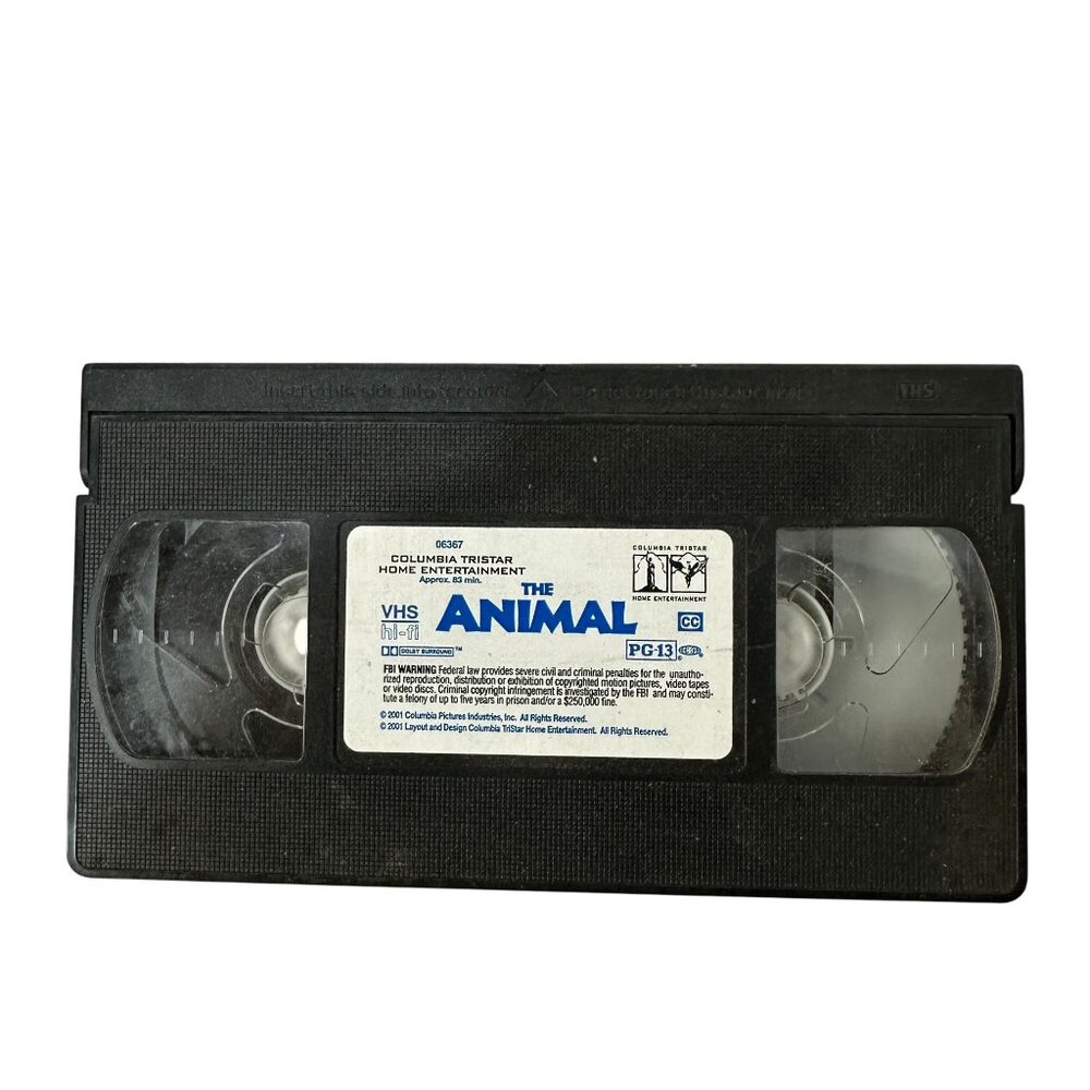 The Animal 2001 VHS Columbia TriStar PG-13 Hi-Fi Dolby Surround Comedy